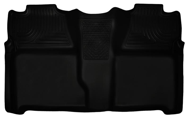 Chevrolet Silverado 2500HD Floor Mats - Rear - Husky Liners - WeatherBeater - Black - `07-`13